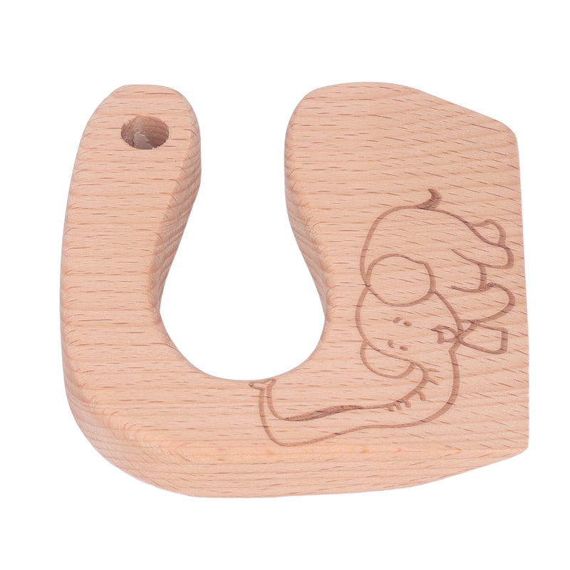 Wooden Kids Knife Fruits Vegetables Bread Chopper Children Outdoor Kitchen Cutting Cooking Toy Elephant - Image 4