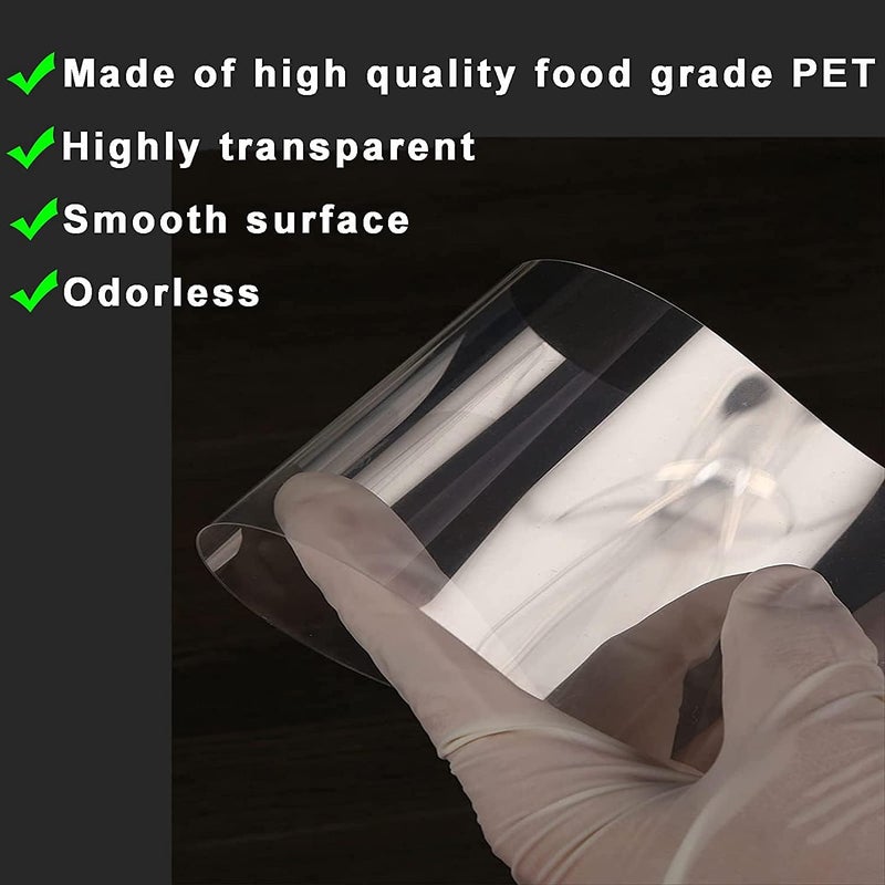 WAFJAMF تزيين الكعك، أشرطة كعك 4 × 394 بوصة، لفائف أسيتات، شرائط كعك شفافة، لفائف كعك شفافة، أوراق أسيتات كعكة الموس لتزيين كعكة الشوكولاتة - Image 3