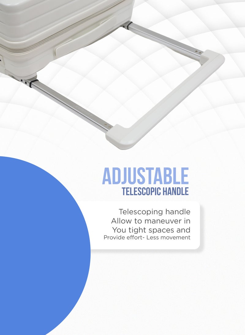 Stargold ABS+PC Suitcase Spinner Wheels TSA Lock Smart Carry On Luggage 20 Inches With Cup Holder - Image 4