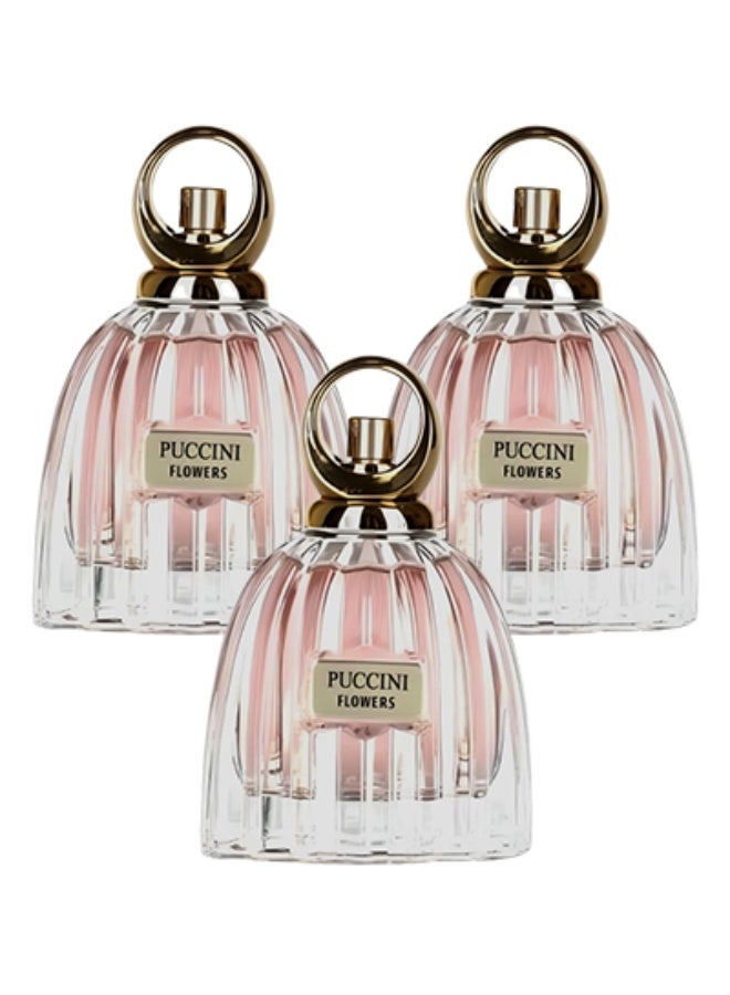 بوشيني 3 قطع عطر بوتشيني فلاورز باريس للنساء 100 مل - Image 1