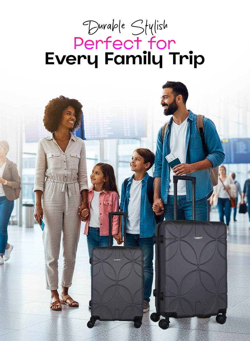 فيبتور طقم حقائب سفر 3 قطع ABS بعجلات مع نظام رقم قابل للقفل - Image 5