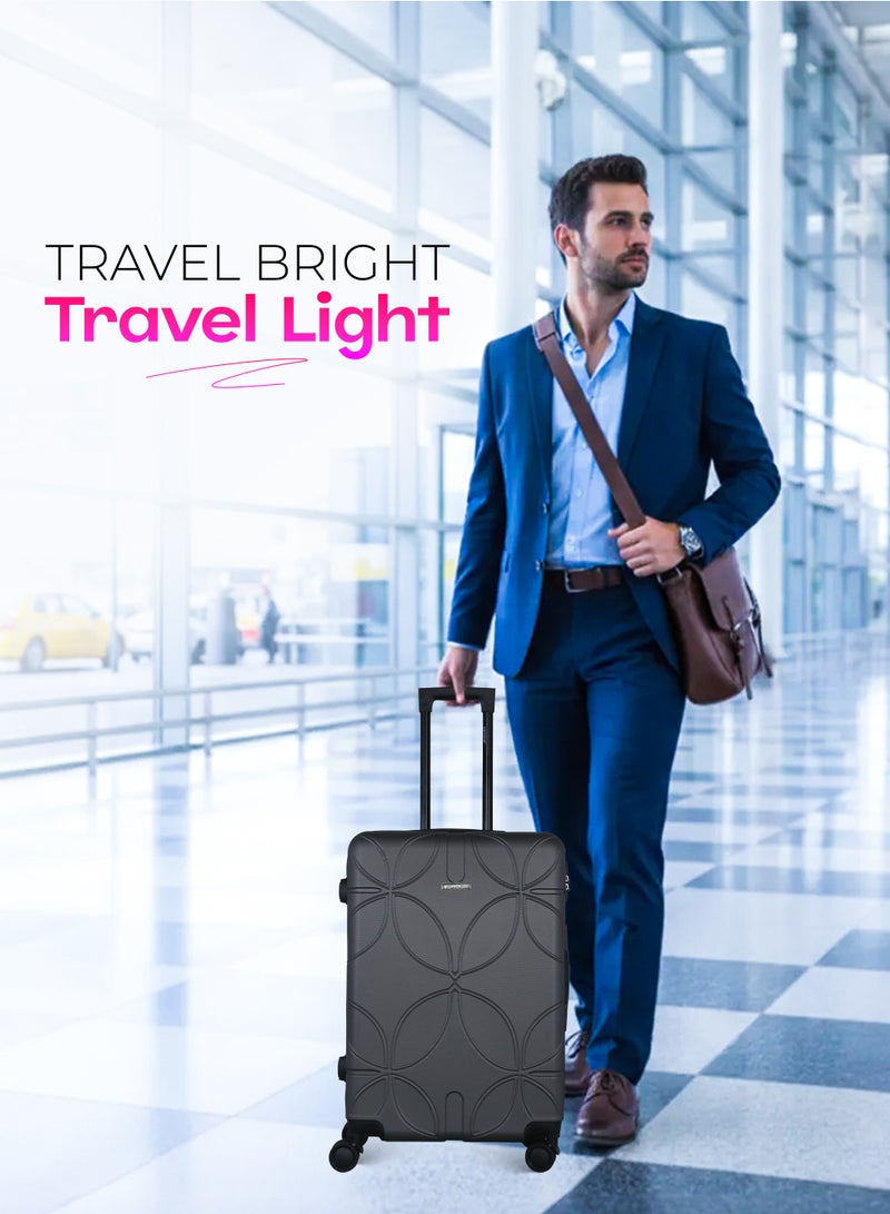 فيبتور طقم حقائب سفر 3 قطع ABS بعجلات مع نظام رقم قابل للقفل - Image 4