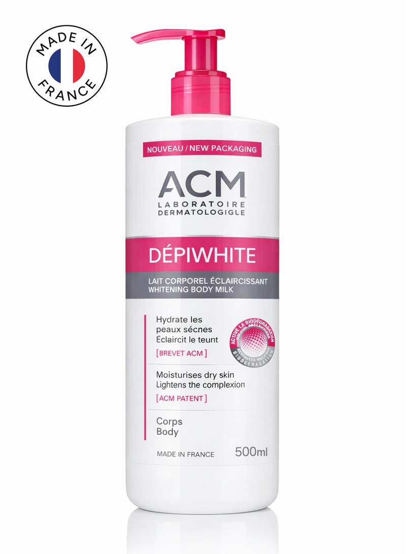 ACM Laboratoire dermatologique Body Milk Lotion 500ml – Premium Whitening and Hydrating Body Lotion for Even Skin Tone, Anti-Dark Spots, Radiant Glow, Smooth Texture, and Dermatological Care - Image 1