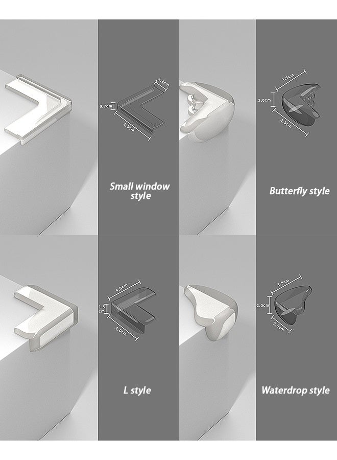 إم إكس إن 16 قطعة من واقيات الزوايا الشفافة لحماية زوايا وحواف الأثاث، غطاء واقي للزوايا لحماية الأطفال من القطع الحادة مثل الأثاث وحواف الطاولات والخزائن وزوايا المقاعد، ولحماية سلامتهم. - Image 2