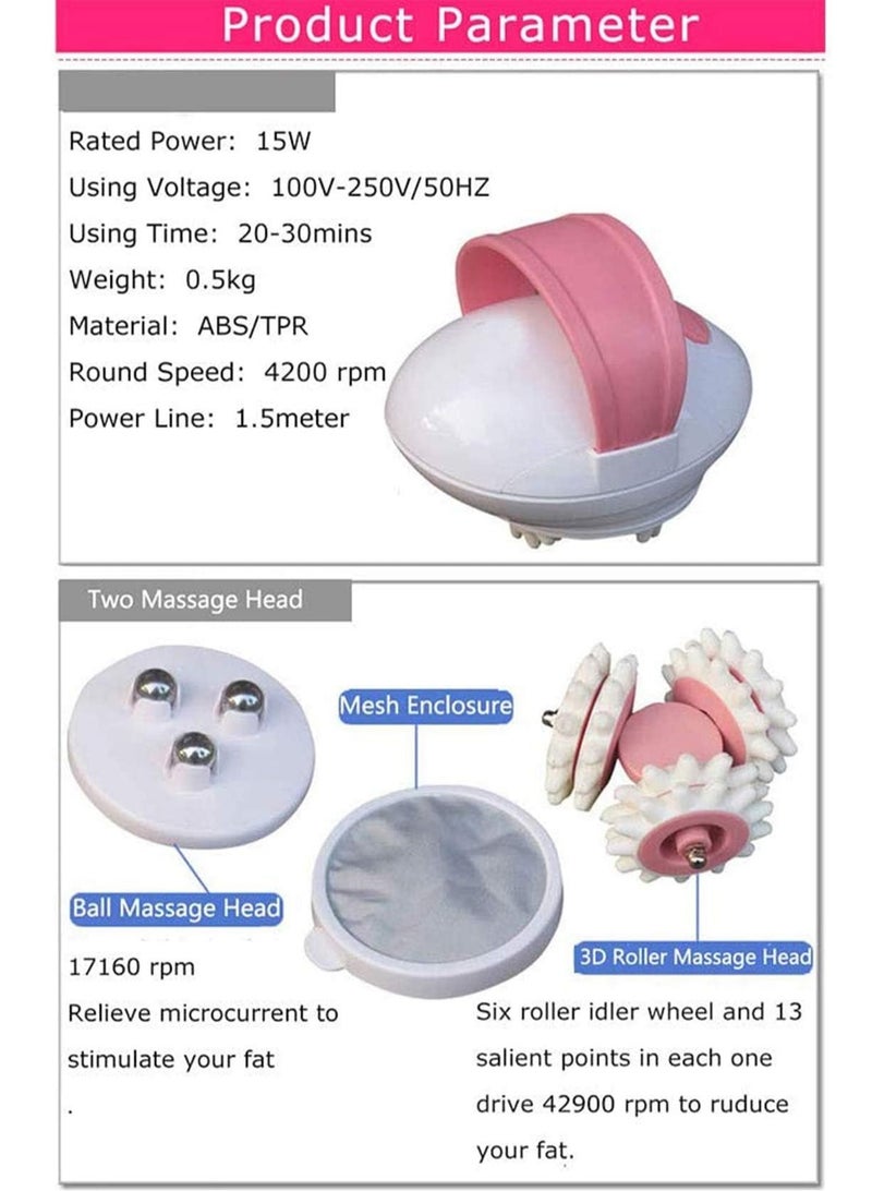 Zikra 3D Roller Body Shaping Massager Vibrating and Shiatsu Rolling Fastest Slimming Full Guasha or Massaging Blood Circulation Promoting Skin Caring Building - Image 4
