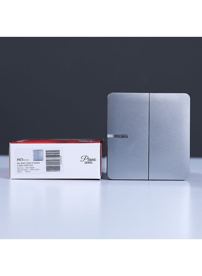 DANUBE HOME Danube Home - Milano 10A 2 Gang 2 Way Switch Sl Ps  - Image 3