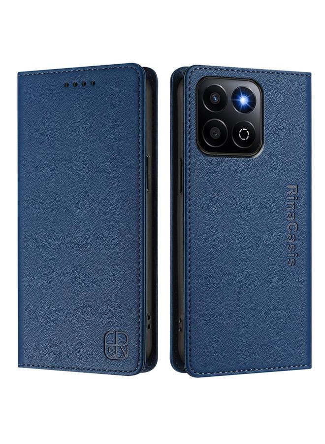 اس-توب جراب لهاتف Honor 200 Smart Global / X7c 4G RC01، جراب هاتف جلدي مزدوج الطي مزود بخاصية الشفط المغناطيسي بتقنية RFID - Image 2