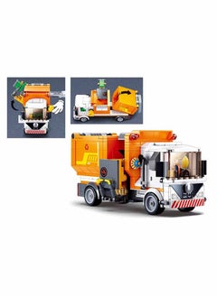 Sluban Town Series - Garbage Truck Building Blocks 326 Piece With Minifigure,Perfect As A Party Gift,Holiday,Reward For Kids,For Ages 6+ Years Old  - Image 4