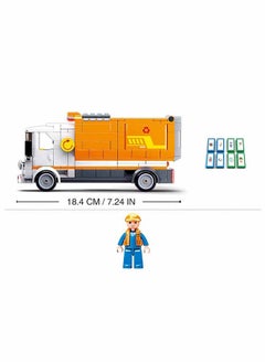 Sluban Town Series - Garbage Truck Building Blocks 326 Piece With Minifigure,Perfect As A Party Gift,Holiday,Reward For Kids,For Ages 6+ Years Old  - Image 5
