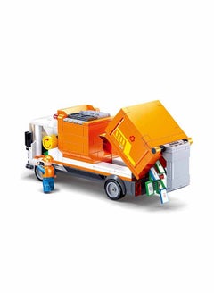 Sluban Town Series - Garbage Truck Building Blocks 326 Piece With Minifigure,Perfect As A Party Gift,Holiday,Reward For Kids,For Ages 6+ Years Old  - Image 3