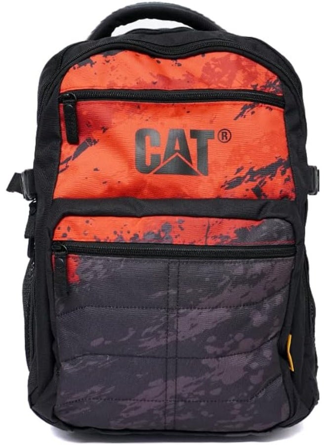 CATERPILLAR حقيبة ظهر حمراء بتصميم تلوين الرباط - Image 1