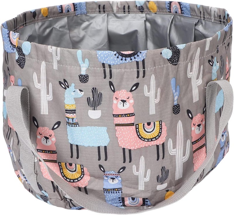 ويوبلز حوض استحمام لنقع القدمين، حوض استحمام محمول قابل للطي سعة 21 لترًا، مناسب للاستحمام في الهواء الطلق والتخييم والسفر (لون رمادي) - Image 5