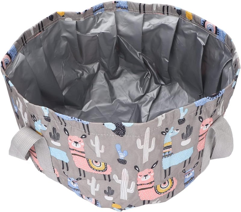 ويوبلز حوض استحمام لنقع القدمين، حوض استحمام محمول قابل للطي سعة 21 لترًا، مناسب للاستحمام في الهواء الطلق والتخييم والسفر (لون رمادي) - Image 1