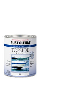 RUST-OLEUM Rust-Oleum 206999 Marine Topside Enamel Paint, Gloss White, 1-Quart, 32 Fl Oz (Pack of 1)  - Image 2