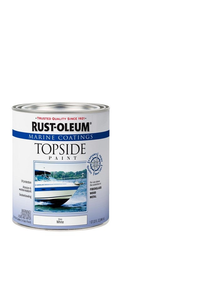 Rust-Oleum 206999 Marine Topside Enamel Paint, Gloss White, 1-Quart, 32 Fl Oz (Pack of 1) - Image 2