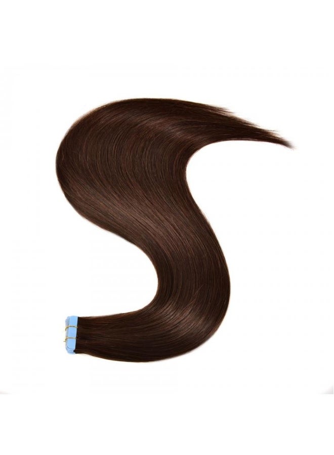20 Piece Human Hair Extension Dark Brown 50g Tape In Human Hair Extension Premium 100% Human Hair With Invisible Tape Attached Semi Permanent Hair Extensions - Image 3