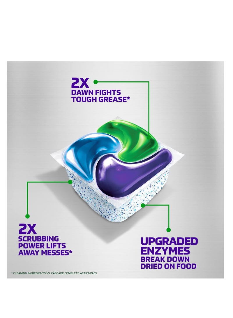 Cascade Cascade Platinum Plus ActionPacs Dishwasher Detergent pods, Mountain, 62 Count  - Image 4
