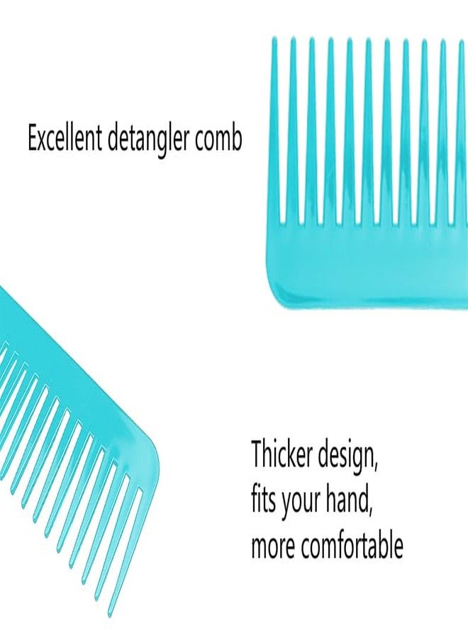 NuAngela Wide Tooth Hair Comb No Static, Detangling Styling Comb For Thick Long Curly Hair Wet Dry Hair, No Handle Round Teeth, Reduce Hair Loss&Breakages, Shower Shampoo Detangler Comb For Women Men - Image 3