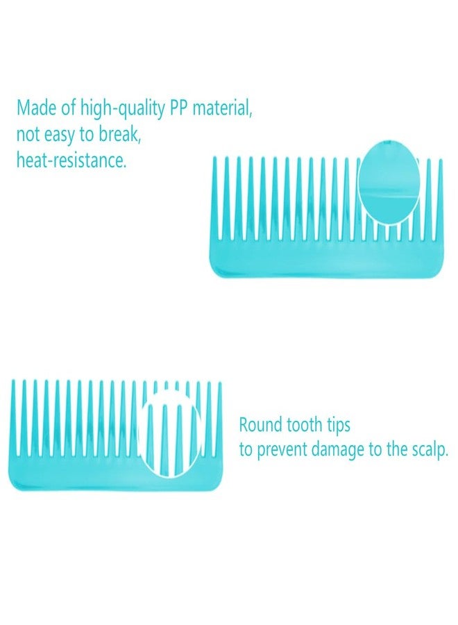 NuAngela Wide Tooth Hair Comb No Static, Detangling Styling Comb For Thick Long Curly Hair Wet Dry Hair, No Handle Round Teeth, Reduce Hair Loss&Breakages, Shower Shampoo Detangler Comb For Women Men - Image 2