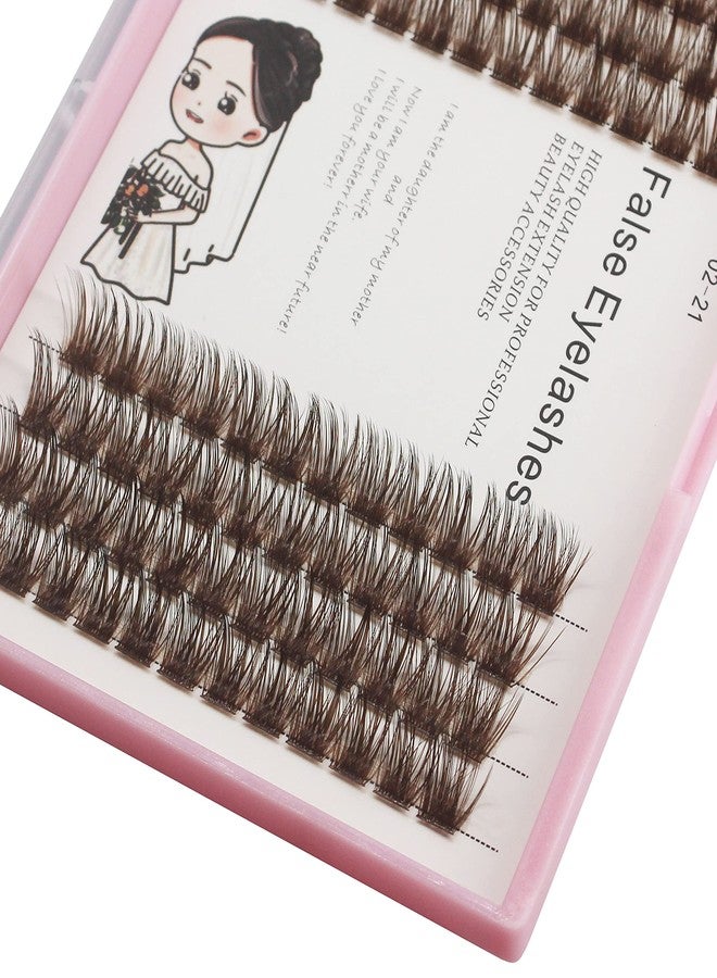 Bodermincer بودرمنسر د كيرل بني كلستر رموش صناعية واسعة الحجم 3D روسية الحجم رموش فردية مكياج (20MM) - Image 2