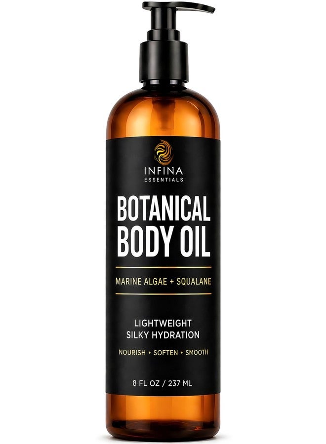 INFINA ESSENTIALS زيت الجسم النباتي من إنفينا إسينشالز للبشرة الجافة - 8 أونصة سائلة - Image 1