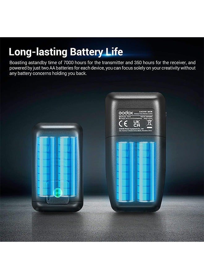 Godox TR-N1TR-N3  Remote Shutter Release for Nikon, Wireless Shutter Release Intervalometer Compatible for Nikon Z9 Z7 Z6 Z5 D850 D800 D750 D610 F90 D7200 D7100 D5600 D3300 D90 - Image 3