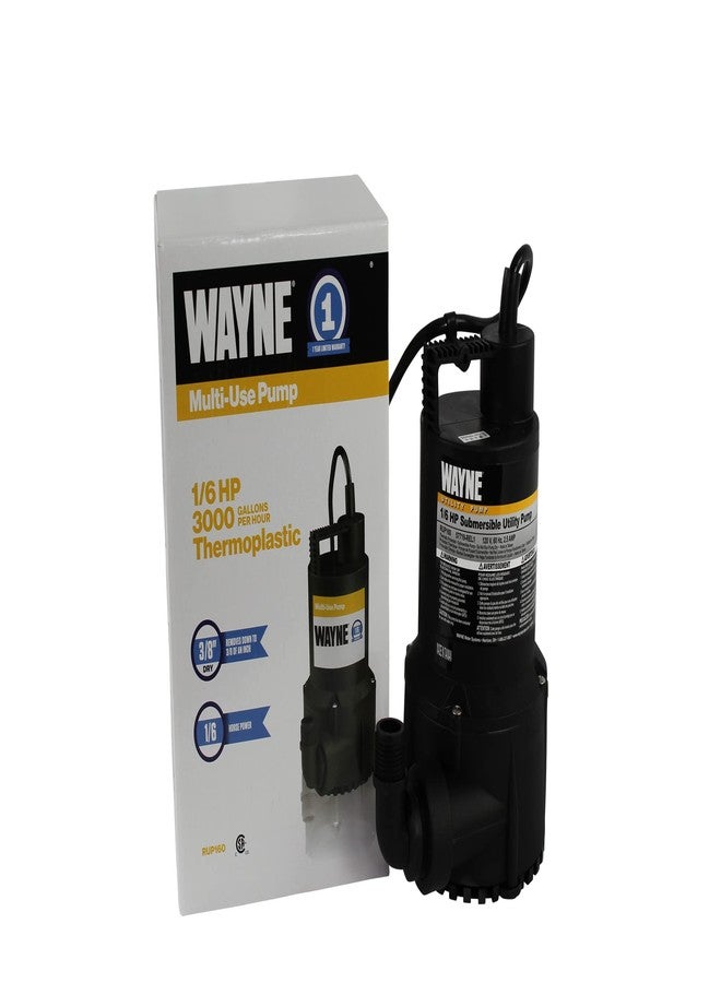 WAYNE RUP160-1/6 HP Reinforced Thermoplastic Submersible Multi-Use Pump - Up to 3,100 Gallons Per Hour - Heavy Duty Multi-Use Pump - Image 3