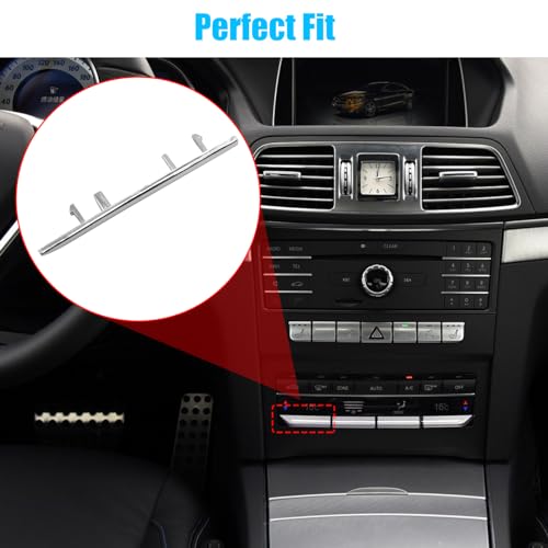 Jaronx Compatible with Mercedes Benz AC Button Trim E Class W212, Temperature Climate Control Button Sliver Chrome Trim for E Class W212 E63 AMG E250 E350 E400 E550 2010-2017(Polished) - Image 5