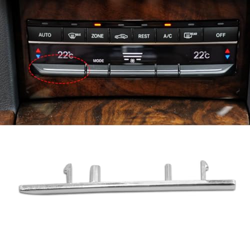 Jaronx Compatible with Mercedes Benz AC Button Trim E Class W212, Temperature Climate Control Button Sliver Chrome Trim for E Class W212 E63 AMG E250 E350 E400 E550 2010-2017(Polished) - Image 1