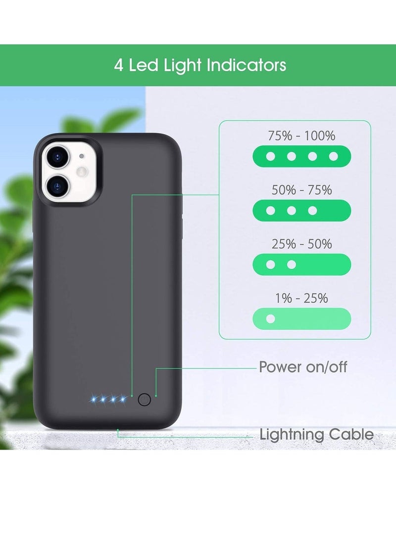 Generic - Battery Case for iPhone 11 Pro, 3500mAh Protective Portable Charging Case for iPhone 11 Pro Rechargeable Extended Battery Pack Power Backup Cover - Image 1