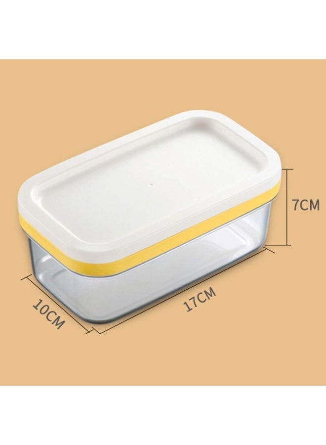 Butter Dish With Lid, Plastic Rectangle Keeper Cutter For Easy Cutting And Storage, Container Box Case Countertop Or Fridge - Image 2