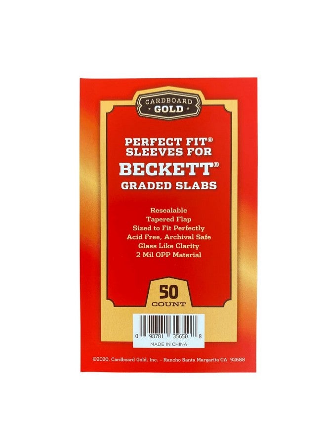 Cardboard Gold Sleeves for Beckett Graded Slabs Ultra Protection for The Pro Collector.