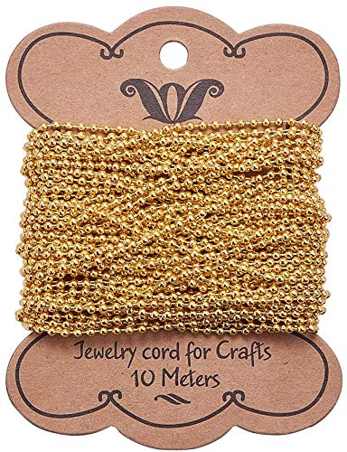 Delush Design Ball Chain 2mm mm 20 mtr Pack for Silk Thread Jewellery Making, Silk Thread Jhumka and Bangle Making - Image 1