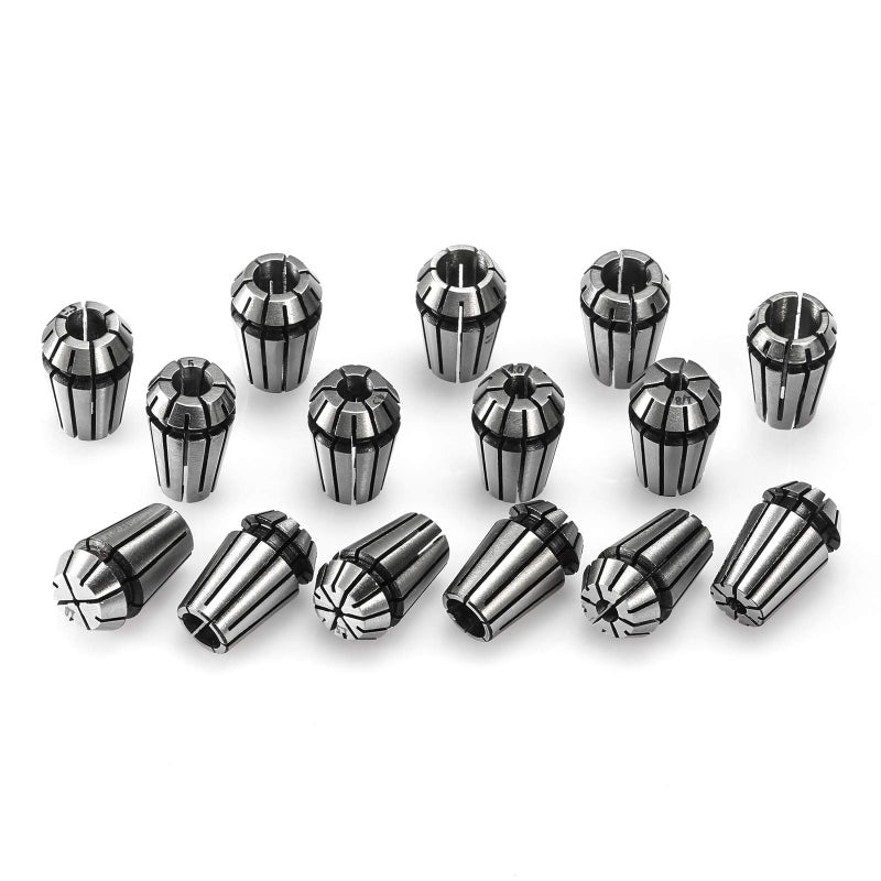 Genmitsu 15PCS ER11 Precision Spring Collet Set for CNC Engraving Milling Lathe Chuck Tool, 1.0mm-7.0mm & 1/4", 1/8" - Image 5