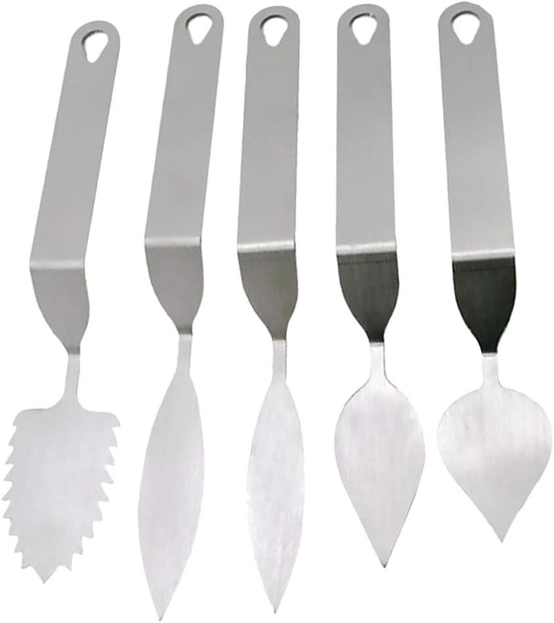 DOITOOL 5pcs Chocolate Molds Leaf Cutter Chocolate Spatula Cutter Mousse Cake Baking Tool - Image 1