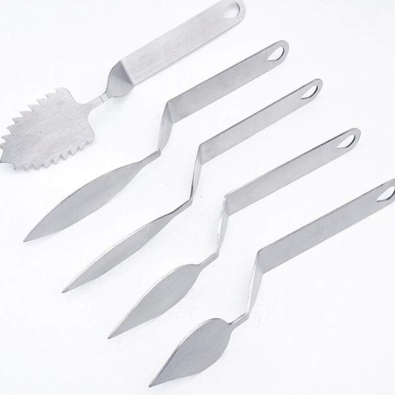 DOITOOL 5pcs Chocolate Molds Leaf Cutter Chocolate Spatula Cutter Mousse Cake Baking Tool - Image 3