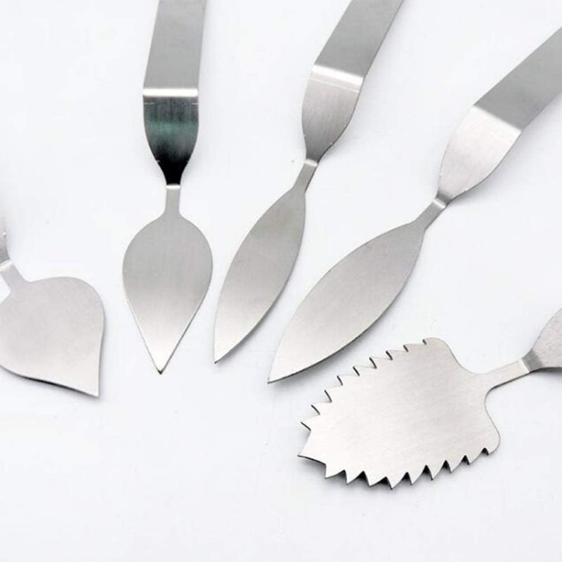 DOITOOL 5pcs Chocolate Molds Leaf Cutter Chocolate Spatula Cutter Mousse Cake Baking Tool - Image 5