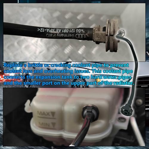 BSNOVT 4G0121081AE Radiator Coolant Reservoir Hose,FIts for 2013-2018 Audi A6 / A7 / Allroad quattro,Engine Coolant Overflow Hose Replaces 4G0121081EJ 4G0121081CT - Image 4