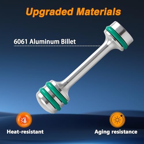 EVRBUL Engine Block Oil Gallery Plug Billet Aluminum Rear Passage Plug Oil Diverter Barbell Dumbbell Shaped Oil Galley Plug Compatible with GM Gen III & IV LS V8 Engine Replace# 12573460 - Image 2