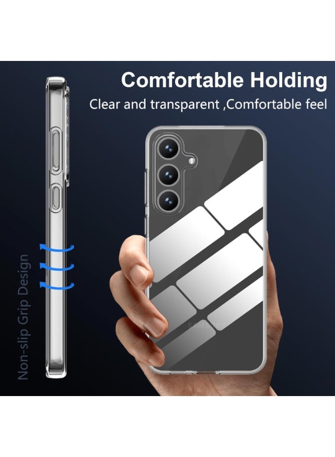 Lion Store transparent silicone case compatible with Samsung Galaxy A36/A56 5G, liquid silicone cover, anti-yellowing transparent. - Image 4