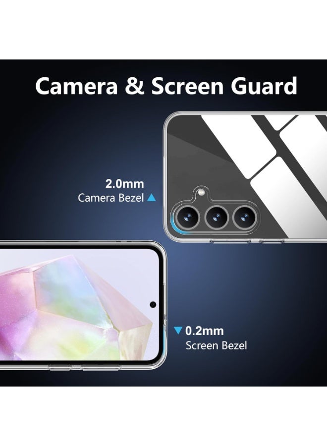 Lion Store transparent silicone case compatible with Samsung Galaxy A36/A56 5G, liquid silicone cover, anti-yellowing transparent. - Image 2