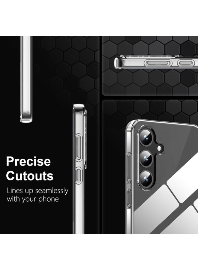 Lion Store transparent silicone case compatible with Samsung Galaxy A36/A56 5G, liquid silicone cover, anti-yellowing transparent. - Image 3