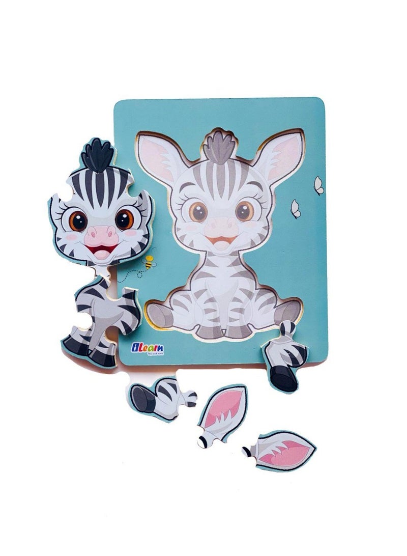 iLearn Zebra Wooden Toys Puzzle  - Image 2