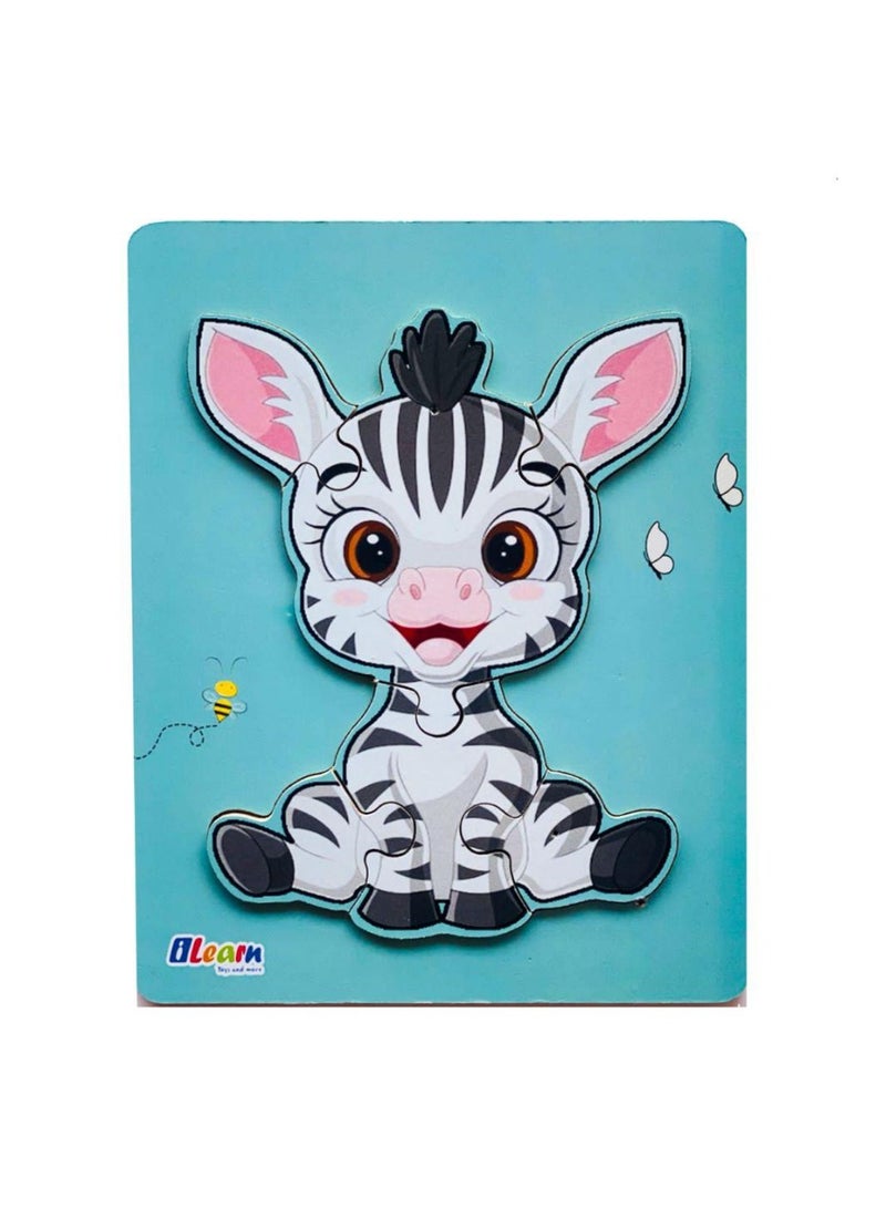 iLearn Zebra Wooden Toys Puzzle  - Image 1