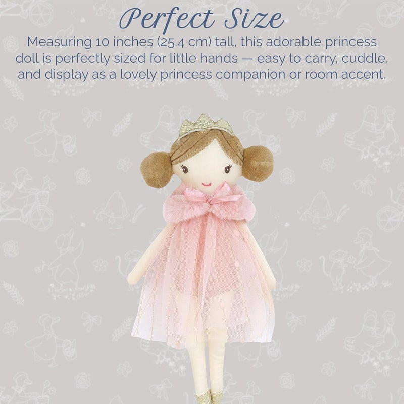 MON AMI Tinsley The Princess Pocket Doll – 10 Inches | Soft Plush Princess Toy for Girls | Collectible Doll for Cuddling & Playx - Image 3