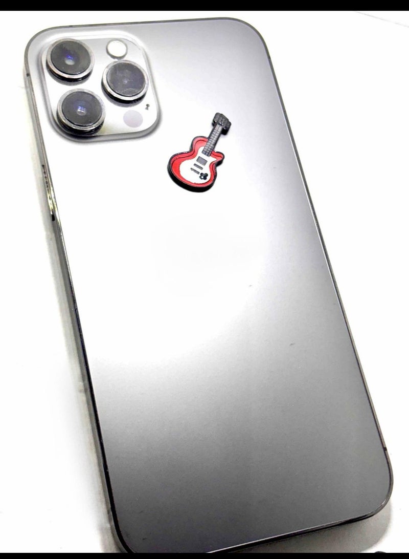 Guitar Design Metal Mobile Phone Sticker  - Image 2