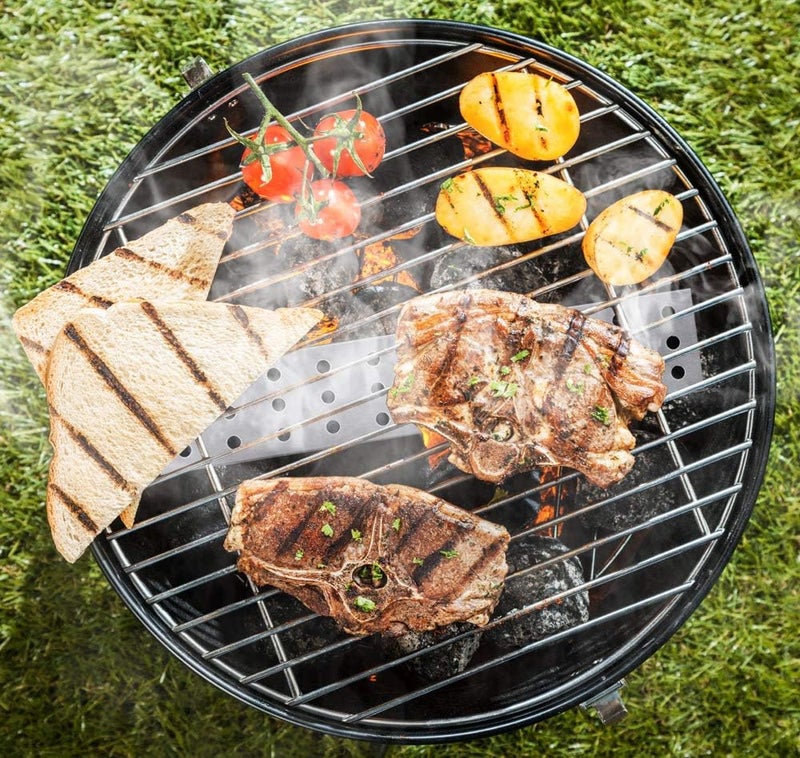 Lightique Smoker Box - Stainless Steel BBQ Smoker Box for Gas Grilling Works with Wood Chips, Grill & Smoker Accessories, Reusable Smoker Box with Lid for Gas Grill or Charcoal Grill, 13"x 2.4" x 1.2" - Image 5