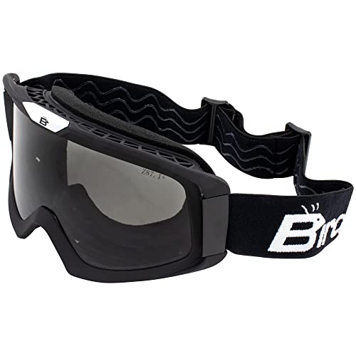 Birdz Eyewear Pelican Fitover Padded ATV Motorcycle Riding Over The Glasses (OTG) Goggles Black - Image 1