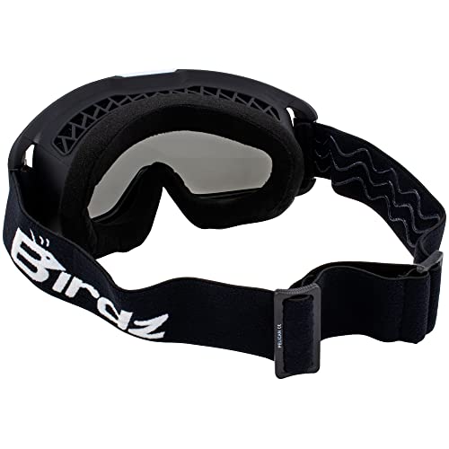 Birdz Eyewear Pelican Fitover Padded ATV Motorcycle Riding Over The Glasses (OTG) Goggles Black - Image 4