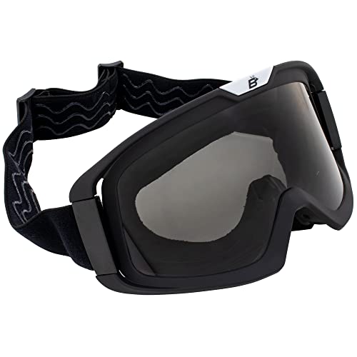 Birdz Eyewear Pelican Fitover Padded ATV Motorcycle Riding Over The Glasses (OTG) Goggles Black - Image 5